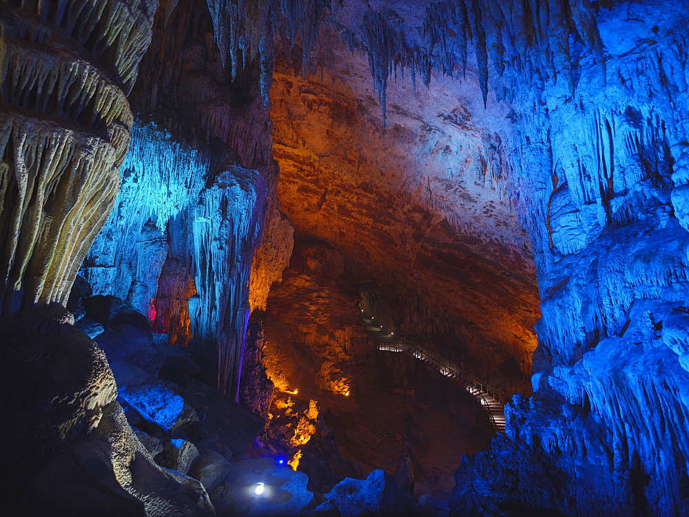 Furong stalactite cave of the Wulong Karst geological park, UNESCO World Heritage Site in Wulong county, Chongqing, China, Asia