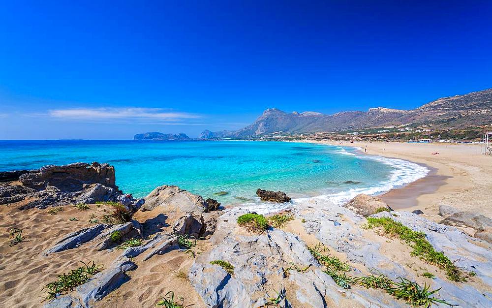 Falassarna beach in Western Crete, Greek Islands, Greece, Europe