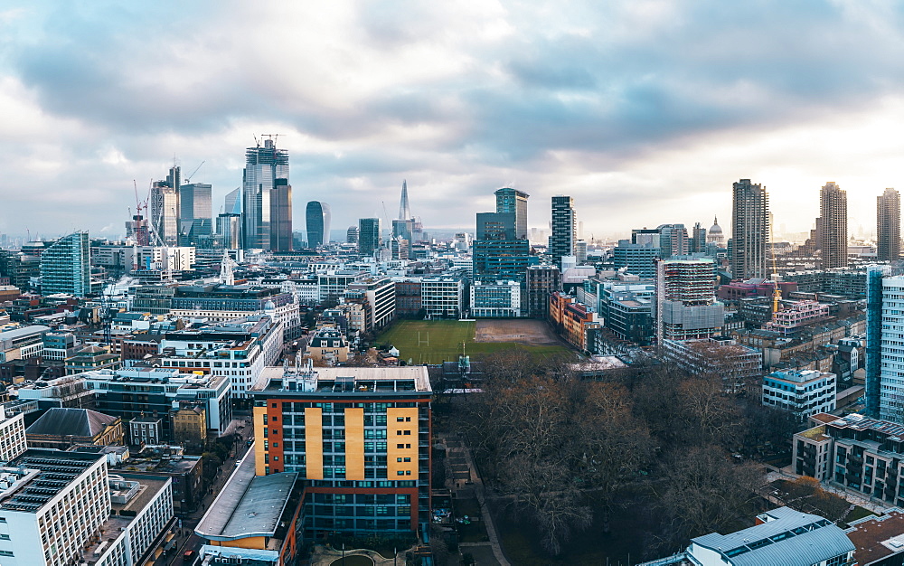 City of London financial district skyline, London, England, United Kingdom, Europe