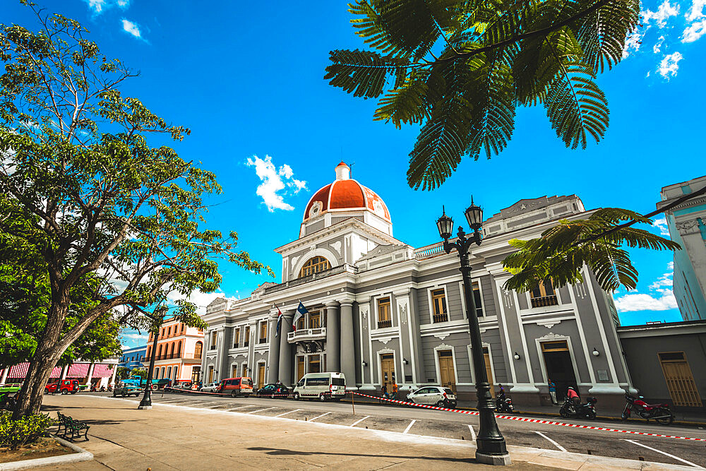 Parque Jose Marti, Palacio del Gobierno, Goverment House, Cienfuegos, UNESCO World Heritage Site, Cuba, West Indies, Caribbean, Central America