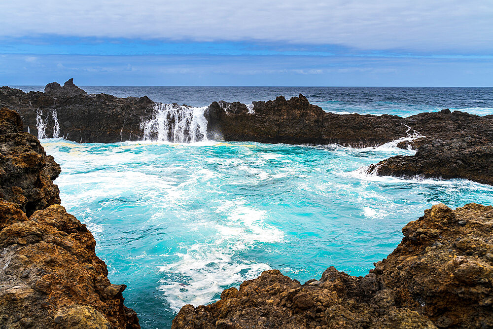 Natural swimming pool, Tenerife, Canary Islands, Spain, Atlantic, Europe