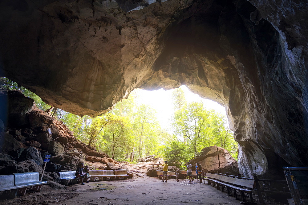 Wat Suwan Kuha (Cave Temple), Buddha Cave in Phang Nga, Thailand, Southeast Asia, Asia