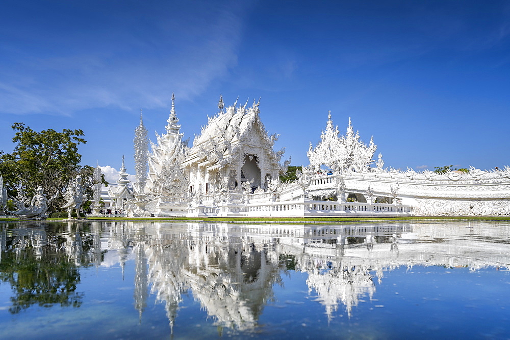 Wat Rong Khun (White Temple), Chiang Rai, Northern Thailand, Thailand, Southeast Asia, Asia