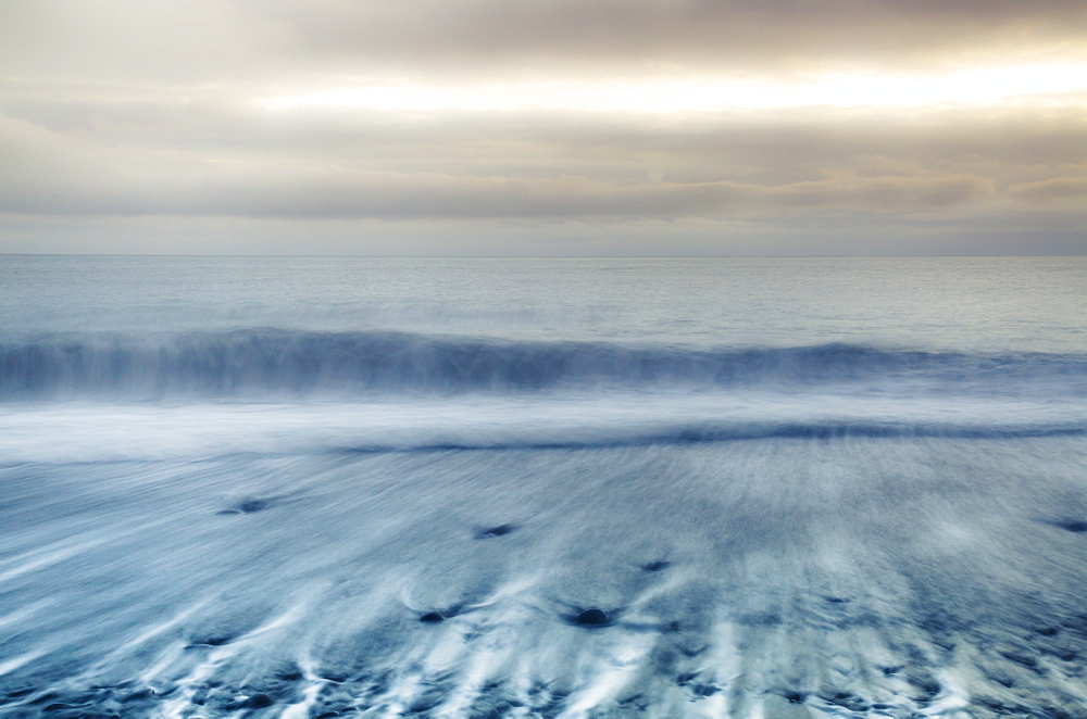 Black sand beach, Jokulsarlon, Iceland, Polar Regions