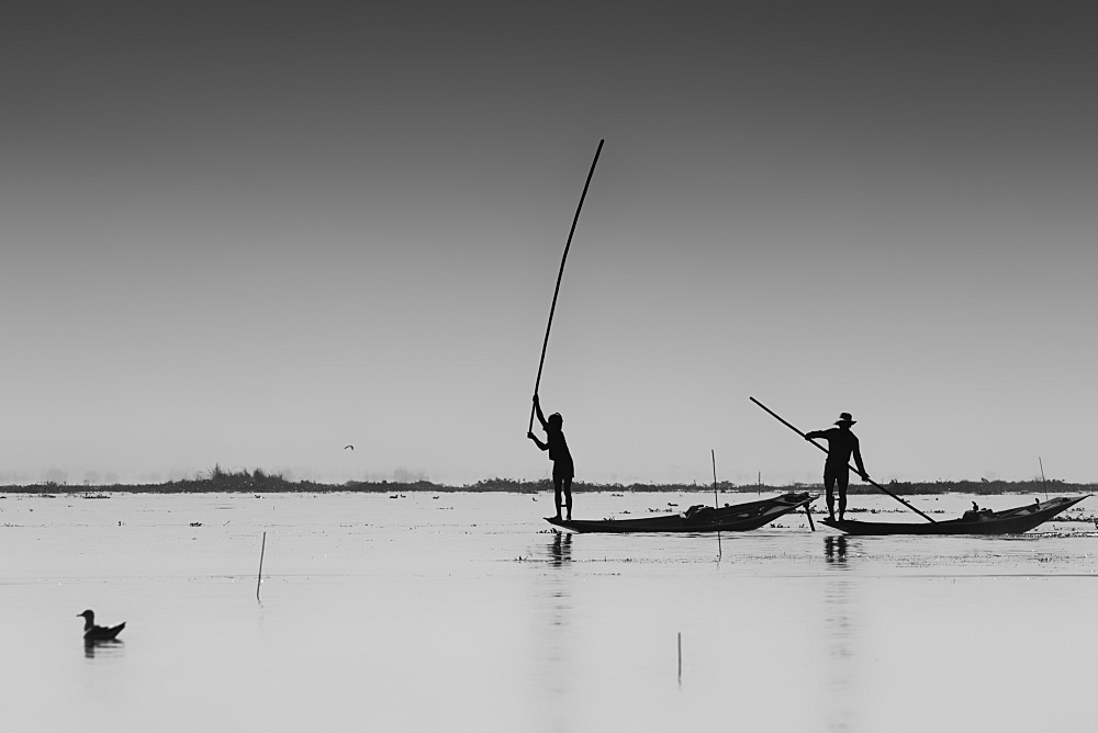 Fishermen, Inle Lake, Shan State, Myanmar (Burma), Asia