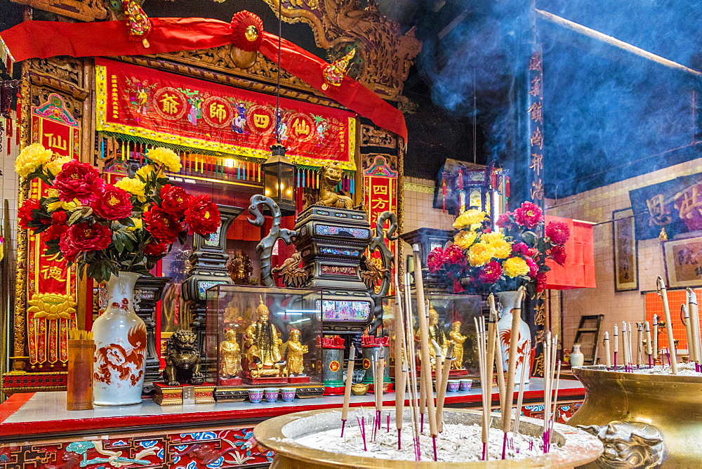 Sin Sze Si Ya Temple in Kuala Lumpur, Malaysia, Southeast Asia, Asia