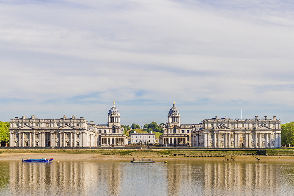 Old Royal Naval College, UNESCO World Heritage Site, and River Thames, Greenwich, London, England, United Kingdom, Europe