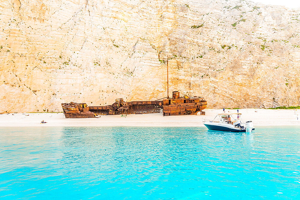 Navagio Beach (Shipwreck Beach), Zakynthos island, Greek Islands, Greece, Europe