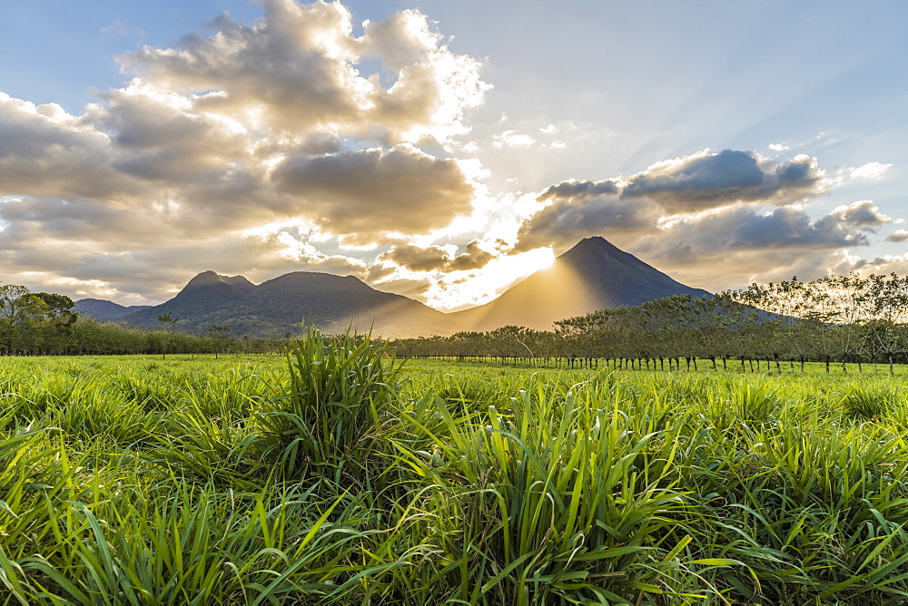 Volcano Arenal, seen from La Fortuna de San Carlos, Costa Rica, Central America