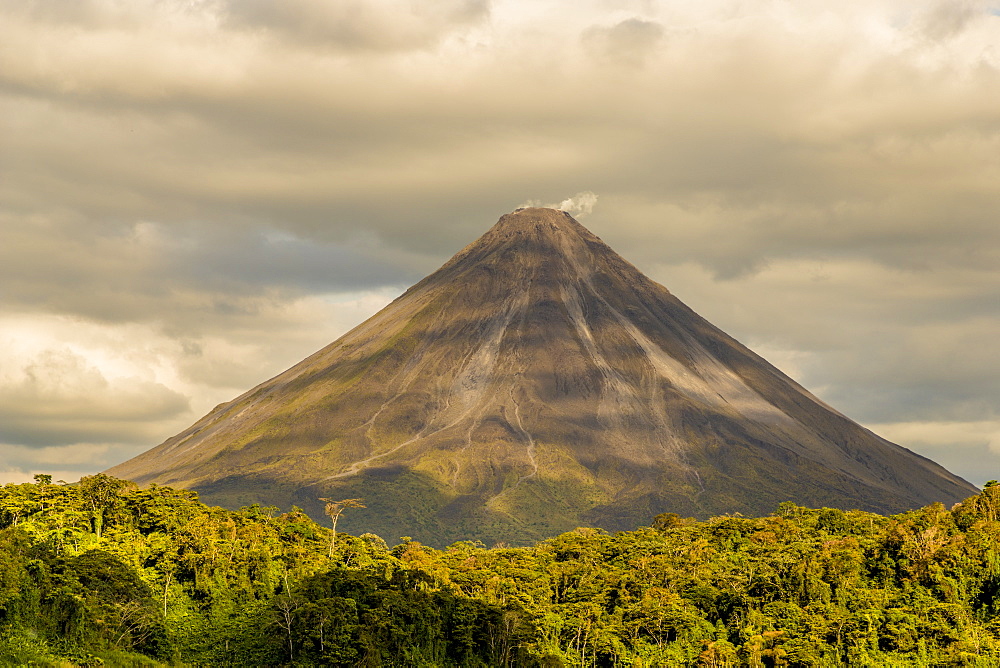 Volcano Arenal, seen from Lake Arenal, Costa Rica, Central America