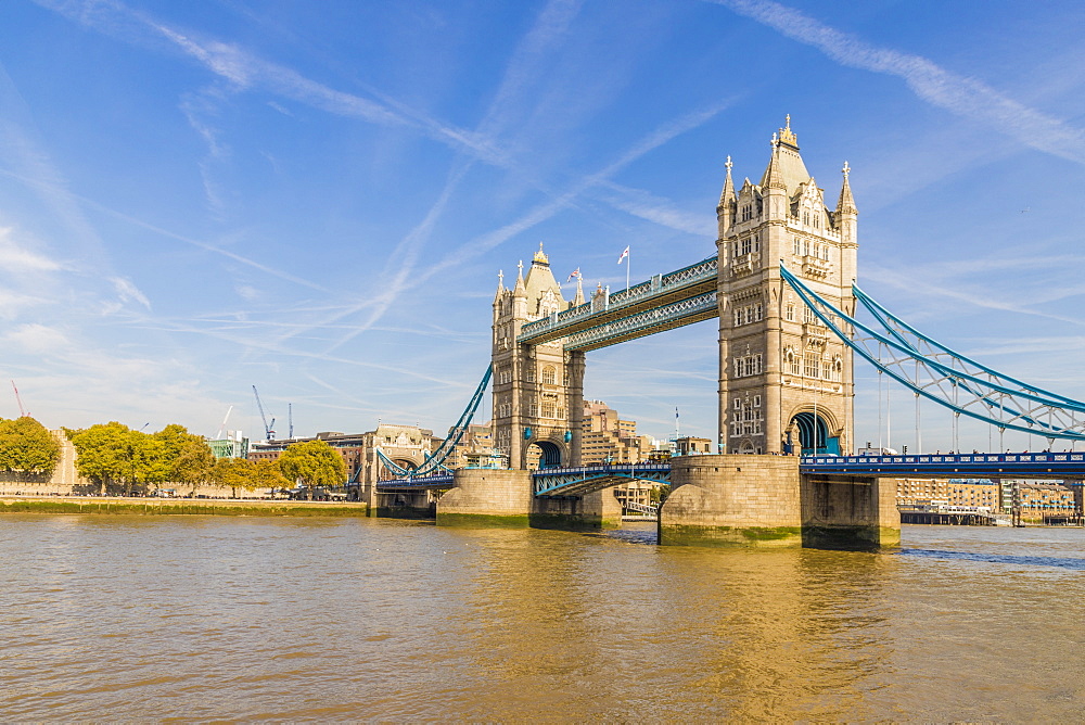 Tower Bridge and River Thames, London, England, United Kingdom, Europe