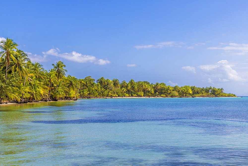 A view of the Caribbean sea off Bocas del Drago beach, Colon Island, Bocas del Toro Islands, Panama, Central America