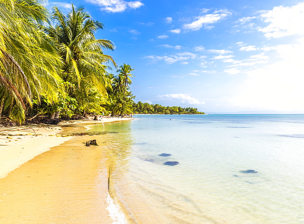 A view of the Caribbean sea off Bocas del Drago beach, Colon Island, Bocas del Toro Islands, Panama, Central America