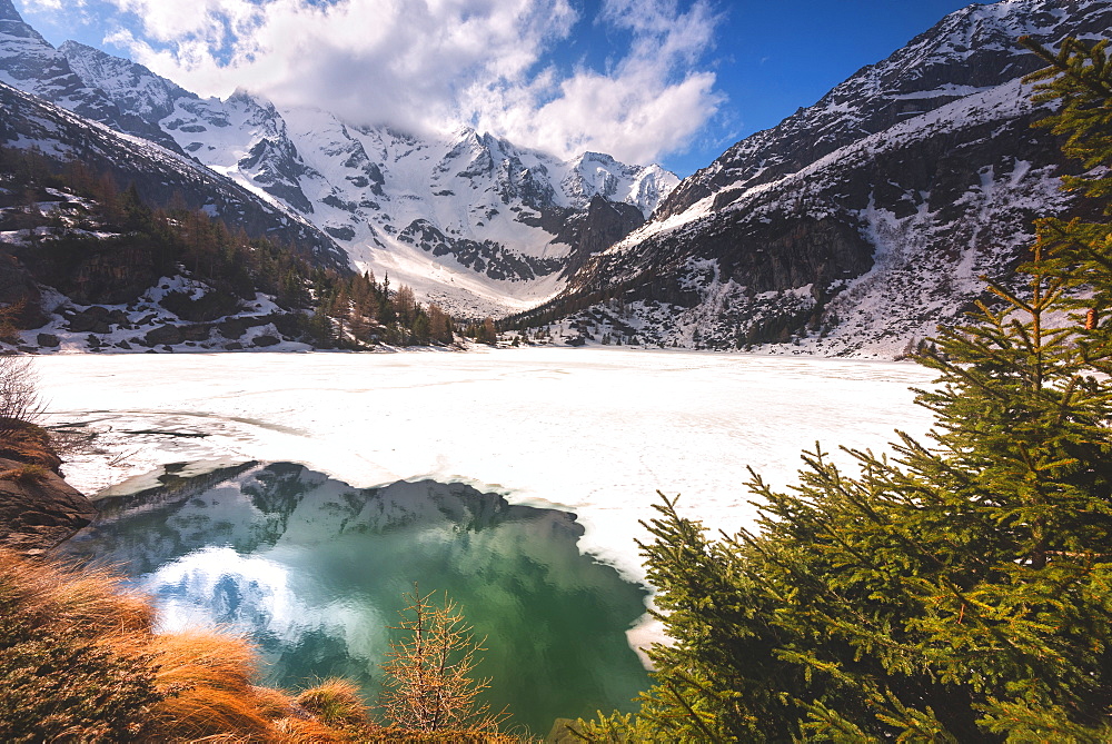 Aviolo Lake in Adamello Park, Vezza d'Oglio, Brescia province, Lombardy, Italy, Europe