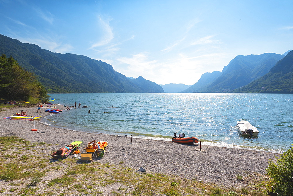 Idro Lake in Sabbia Valley, Brescia province, Lombardy district, Italy, Europe