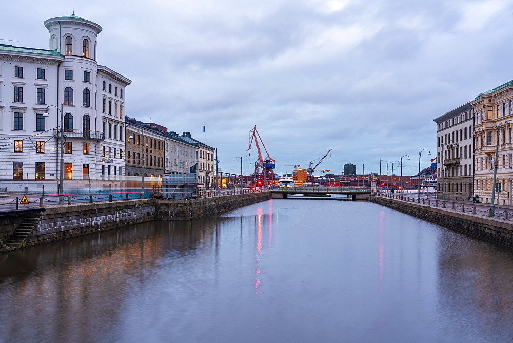 The centre of Goteborg with Goteborg historic harbour in the background, Goteborg (Gothenburg), Vastra-Gotaland County, Sweden, Scandinavia, Europe