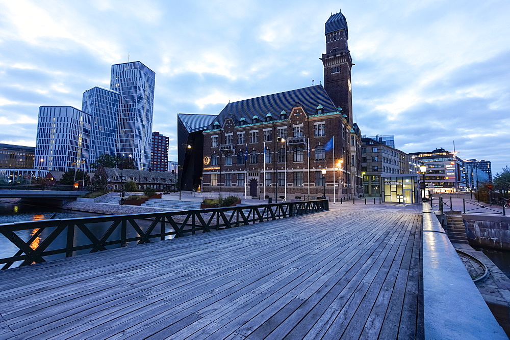 Suellshamnen near the central station and Malmo University, Maritime University, Malmo, Skane, Sweden, Scandinavia, Europe