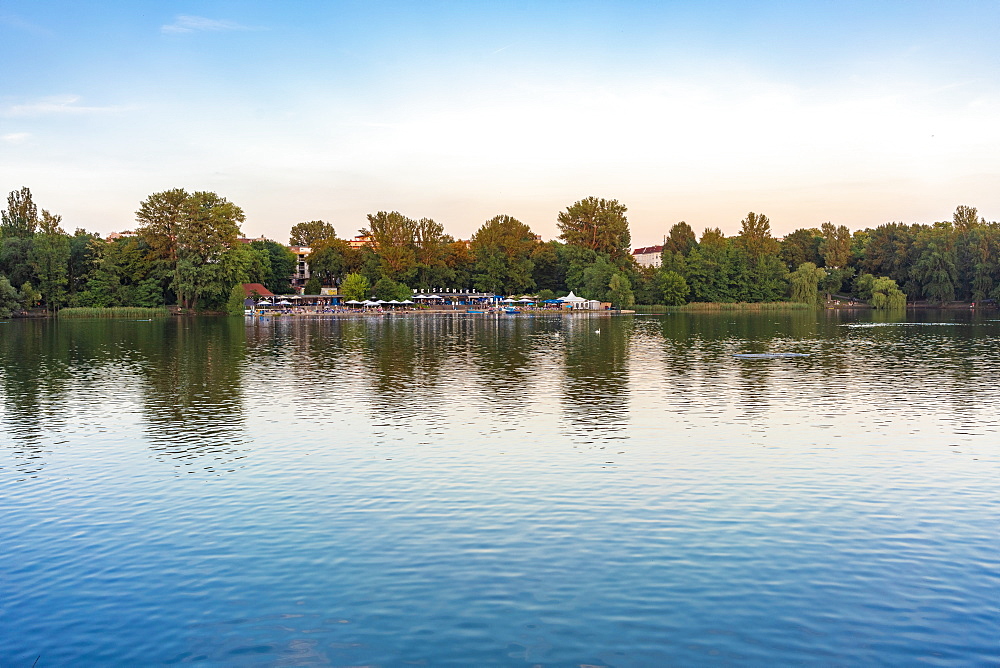 Lake Weissensee in East Berlin, Germany, Europe