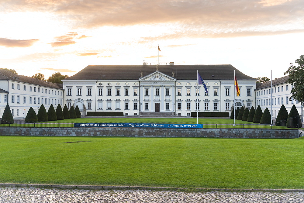 Schloss Bellevue, presidential palace in Berlin Tiergarten, Berlin, Germany, Europe