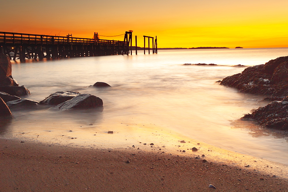 Salem Willows fishing pier, Salem, Massachusetts, New England, United States of America, North America