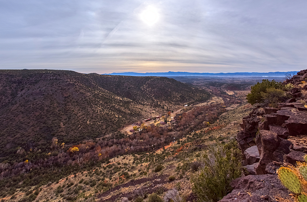 Wet Beaver Creek Canyon viewed from the south end of White Mesa in Coconino National Forest Arizona.