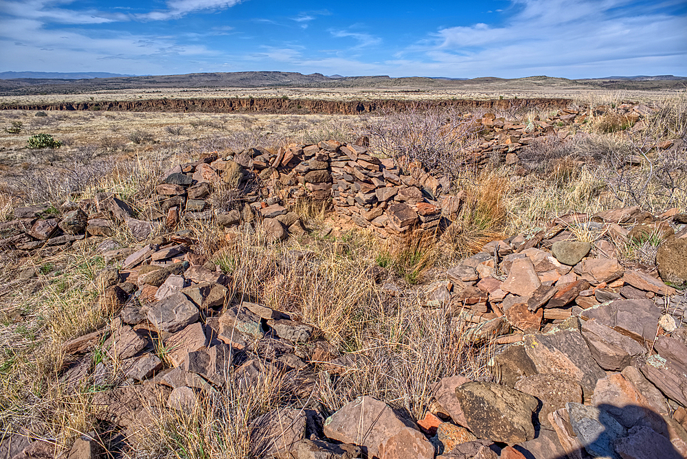 The Pueblo La Plata Indian Ruins near Silver Creek Canyon in the Agua Fria National Monument of Arizona. Located north of Black Canyon City.