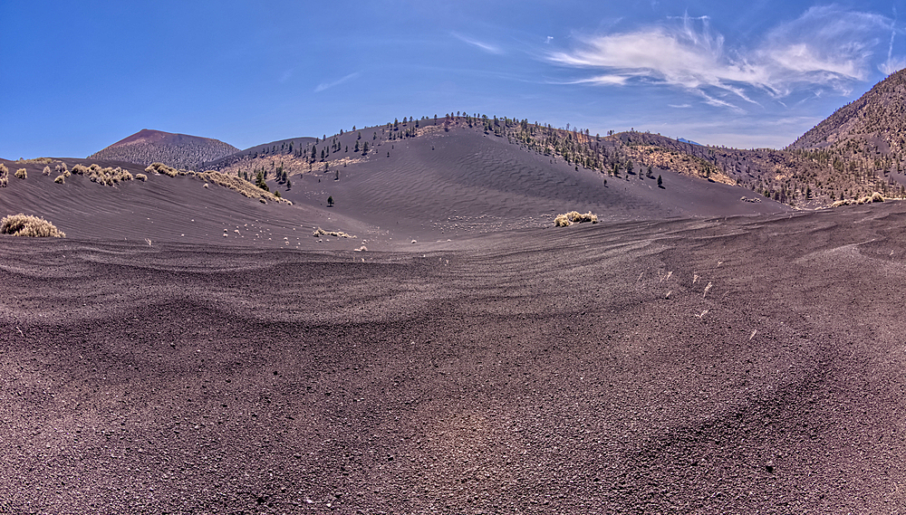 Volcanic cinder hills in Coconino National Forest, Arizona, USA