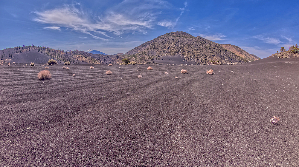Volcanic cinder hills in Coconino National Forest, Arizona, USA