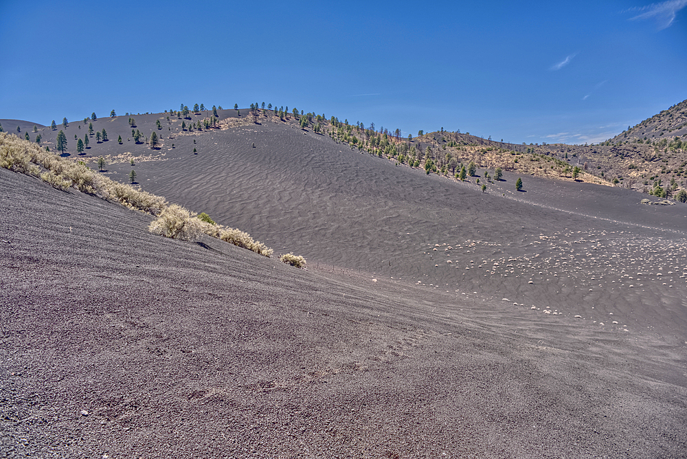 Volcanic cinder hills in Coconino National Forest, Arizona, USA