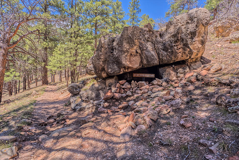 Indian Ruins along Cliff Springs Trail, North Rim, Grand Canyon National Park, Arizona, USA