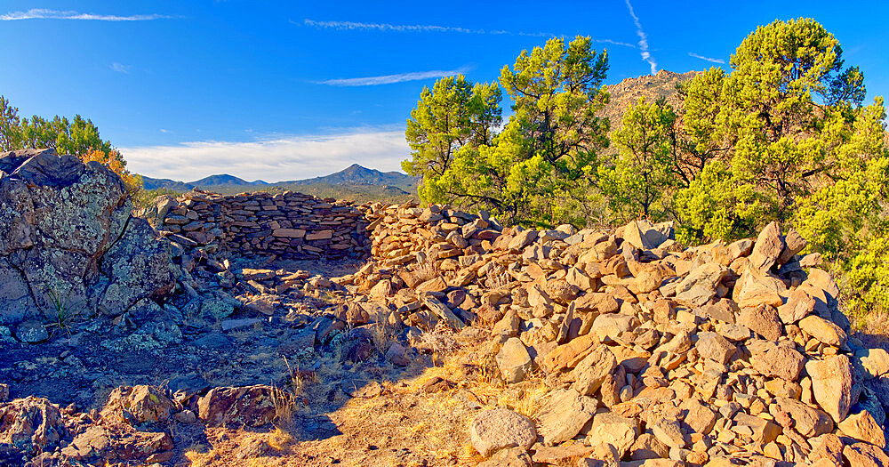 Ancient Indian Ruins near Granite Mountain in the Prescott National Forest, Arizona, United States of America, North America