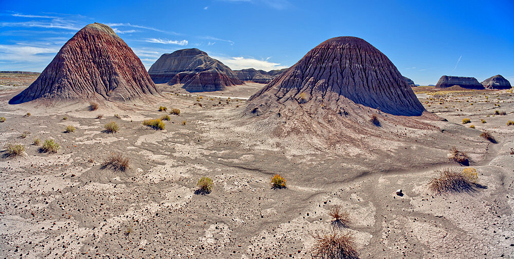 An area south of the Tepees in Petrified Forest National Park known as the Little Tepees, Arizona, United States of America, North America