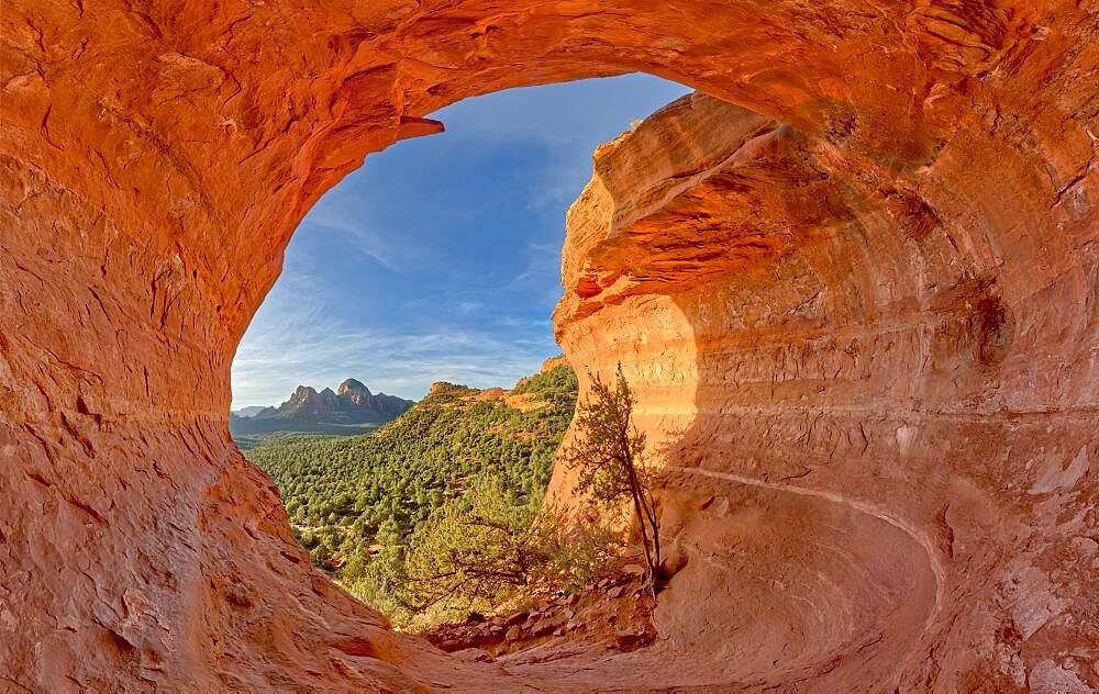 The Birthing Cave on the side of Mescal Mountain in Sedona Arizona. Ancient Indian women came here to give birth.