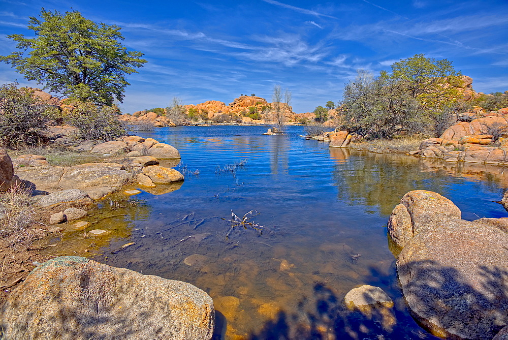 View of a small cove near the end of Lake Shore Trail in Watson Lake at Prescott, Arizona, United States of America, North America