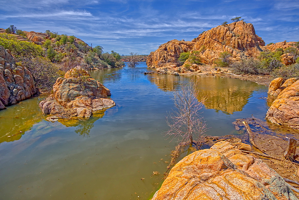 View of the Secret Cove on the east side of Watson Lake in Prescott, Arizona, United States of America, North America