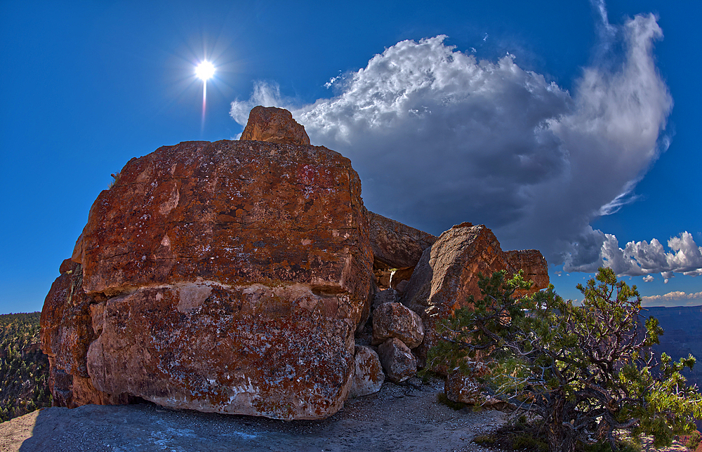 Storm clouds approaching Lipan Point at Grand Canyon South Rim, Grand Canyon National Park, UNESCO World Heritage Site, Arizona, United States of America, North America