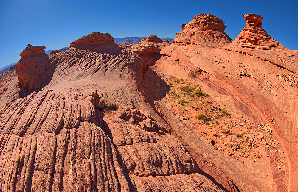 The east rocks of the New Wave along the Beehive Trail in the Glen Canyon Recreation Area near Page, Arizona, United States of America, North America