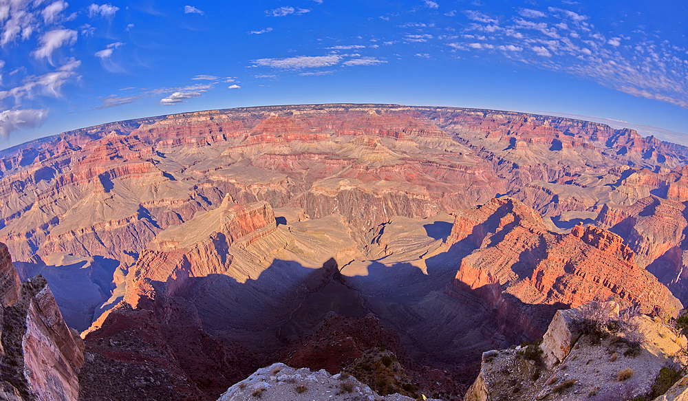 Panorama view of Grand Canyon from the cliffs of Powell Point, Grand Canyon, UNESCO World Heritage Site, Arizona, United States of America, North America