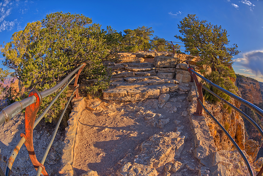 Looking back from Mohave Point Overlook near sundown, Grand Canyon, UNESCO World Heritage Site, Arizona, United States of America, North America