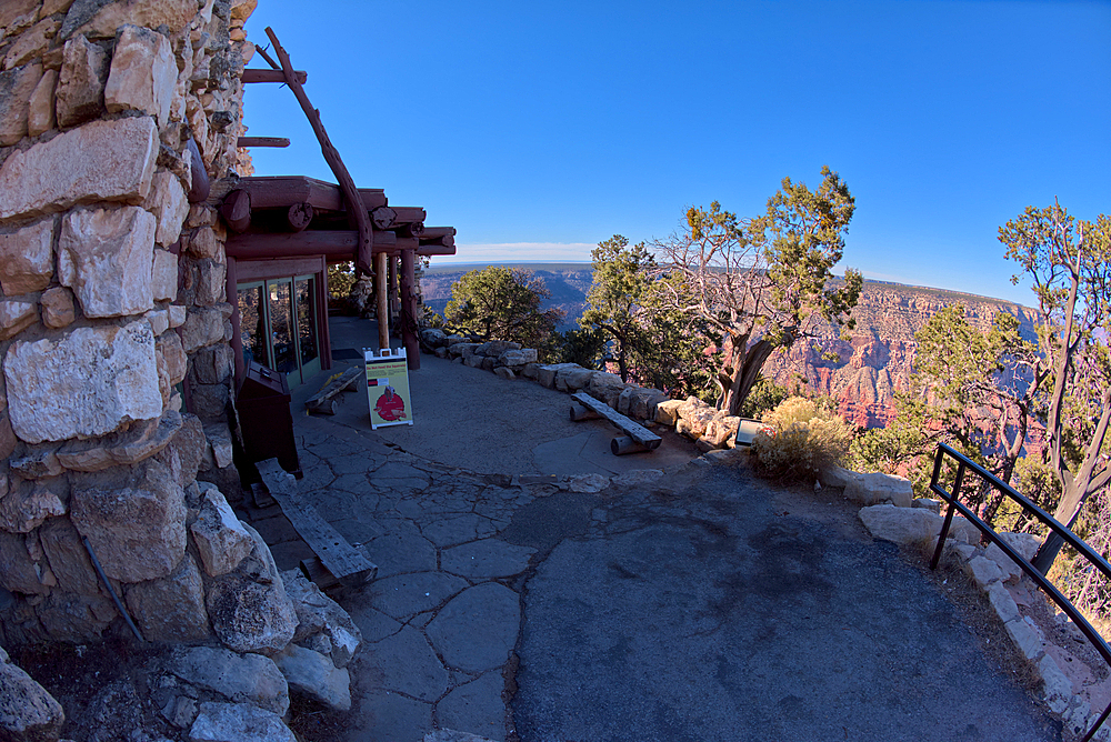 Historic Hermits Rest, built in 1914, owned by the National Park Service, Grand Canyon, Arizona, United States of America, North America