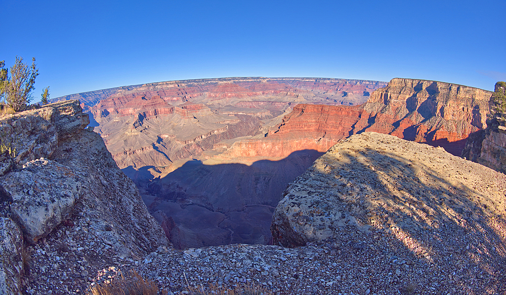 Grand Canyon viewed east of Pima Point with Mohave Point on the right, Grand Canyon National Park, UNESCO World Heritage Site, Arizona, United States of America, North America