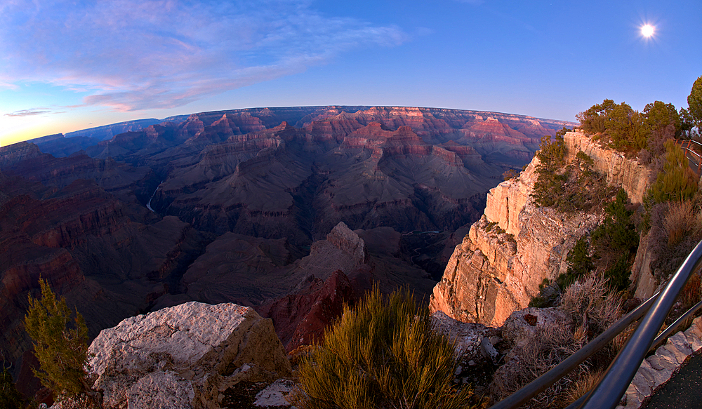 Grand Canyon viewed from Pima Point at sundown, Grand Canyon National Park, UNESCO World Heritage Site, Arizona, United States of America, North America