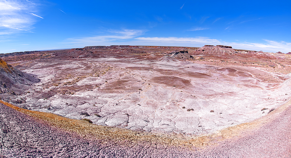 Islands of Rock in Hamilili Valley on the south end of Petrified Forest National Park, Arizona, United States of America, North America