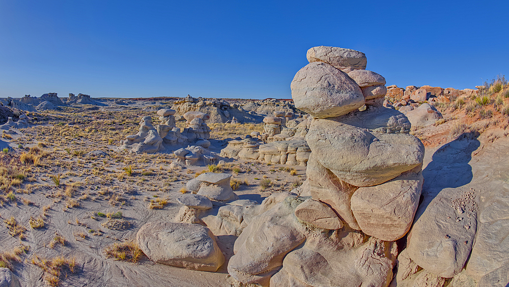 Goblin Garden west of Hamilili Point in Petrified Forest National Park, Arizona, United States of America, North America