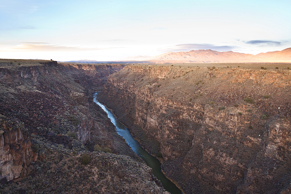 Rio Grande Gorge in Taos, New Mexico, United States of America, North America