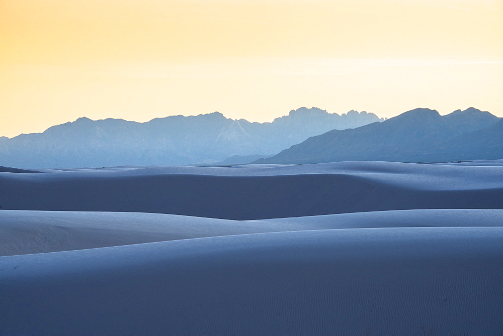 White Sands National Park at sunset, New Mexico, United States of America, North America