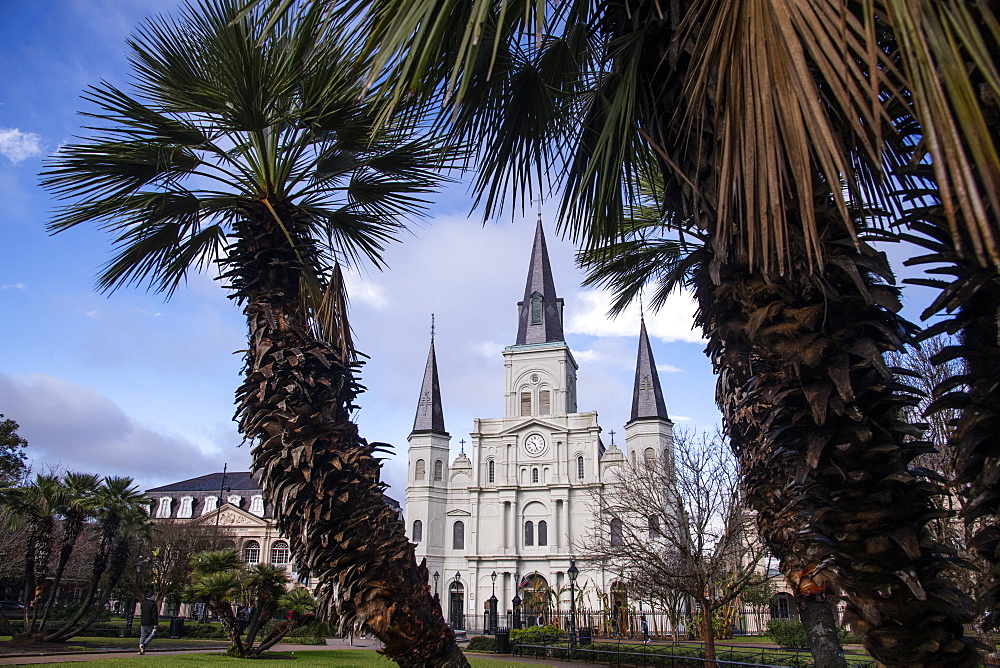 St. Louis Cathedral in Jackson Square, French Quarter, New Orleans, Louisiana, United States of America, North America