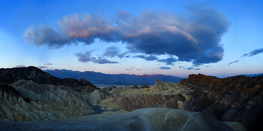 Sunrise from Zabriskie Point, Death Valley National Park, California, United States of America, North America