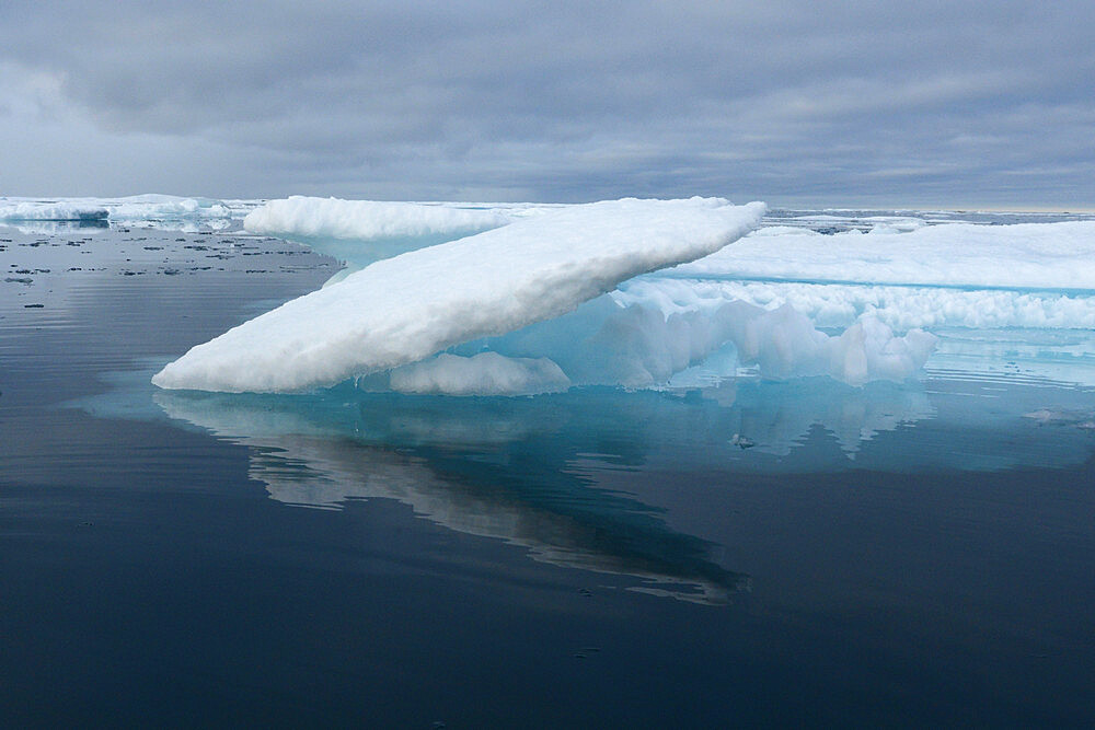 Melting sea ice, Nunavut and Northwest Territories, Canada, North America