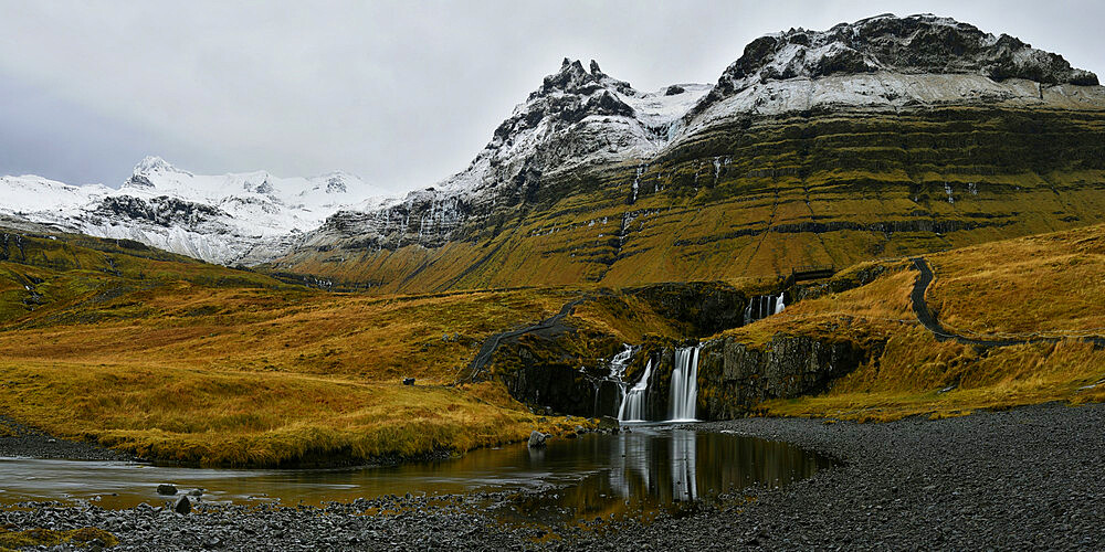 Kirkjufellsfoss waterfall, Iceland, Polar Regions